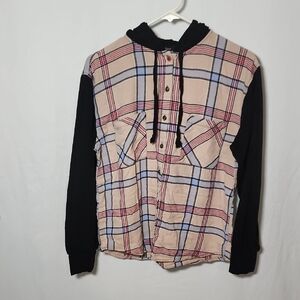 Ambiance Cream and Red Sweatshirt Modern Contrast Design